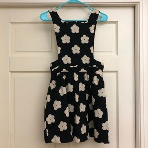 Retro Floral Print Mini Dress